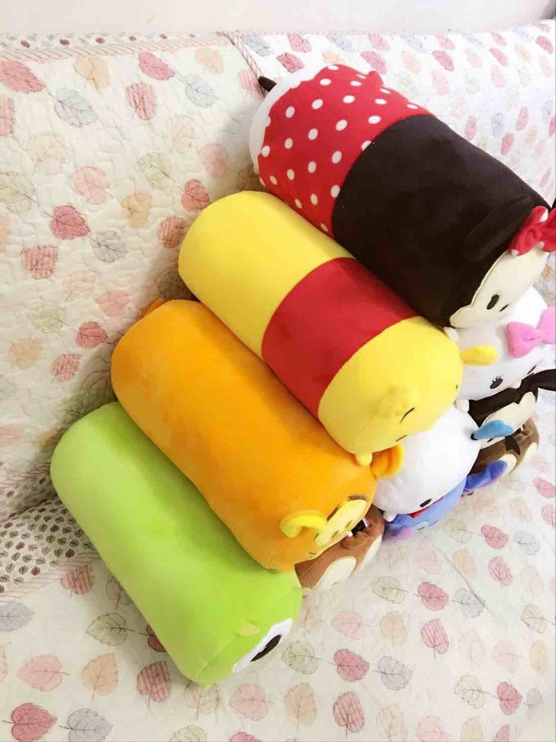 Finex 2 Pcs Set Ducky Boy and Girl Plush Travel Pillow Stackable Long Cushion for Long Flight car Ride Cruise - Image 5